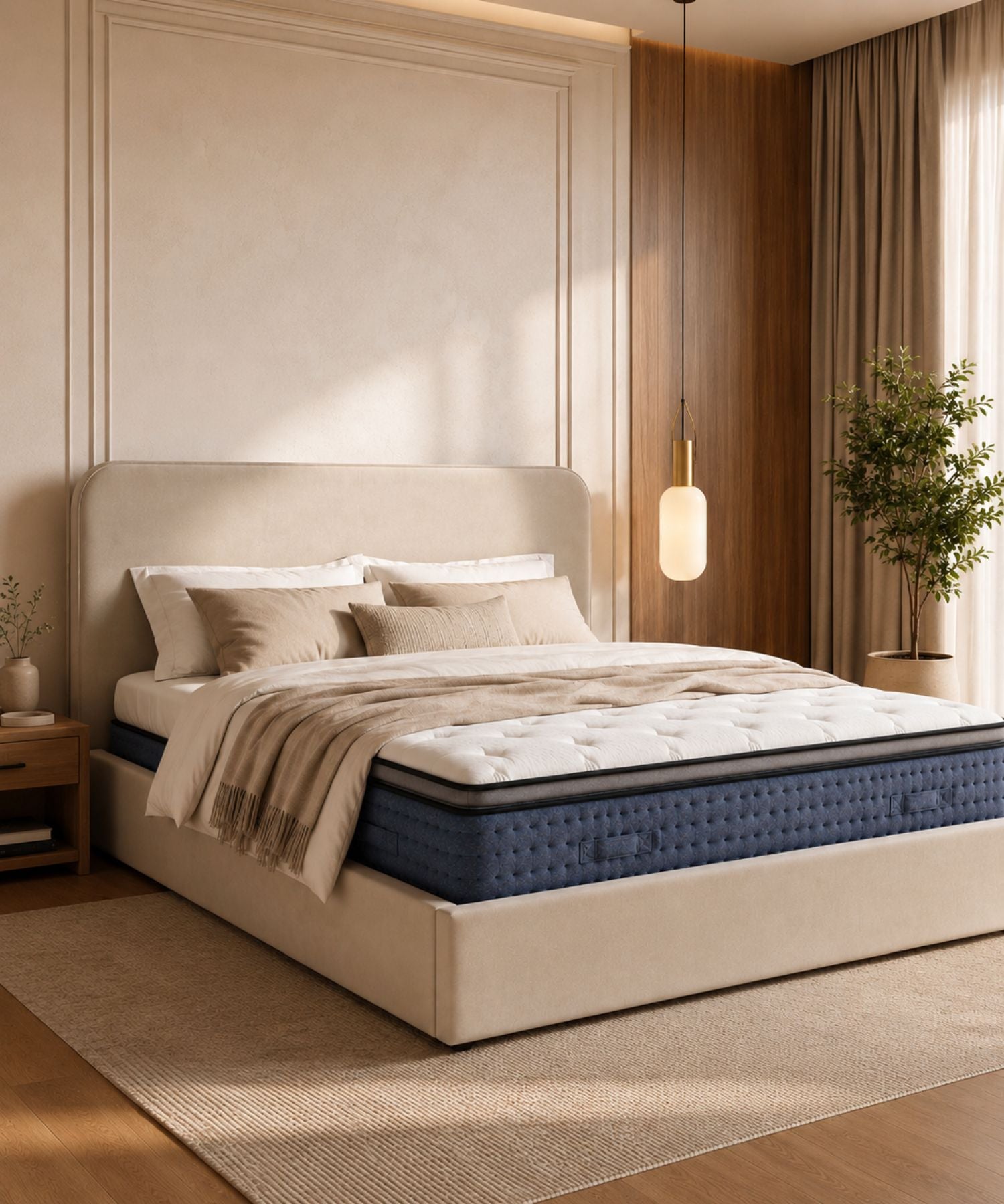 photo page d'accueil lit ANTON + matelas LASUITE